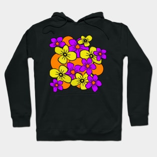 retro floral design Hoodie